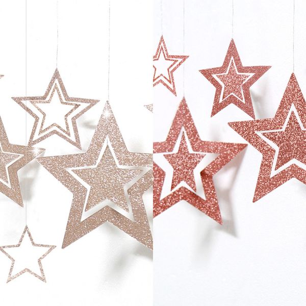

garland pendant paper 7pcs/lot star ornaments twinkle christmas decorations for home new year 2021 natal noel decor navidad 2020