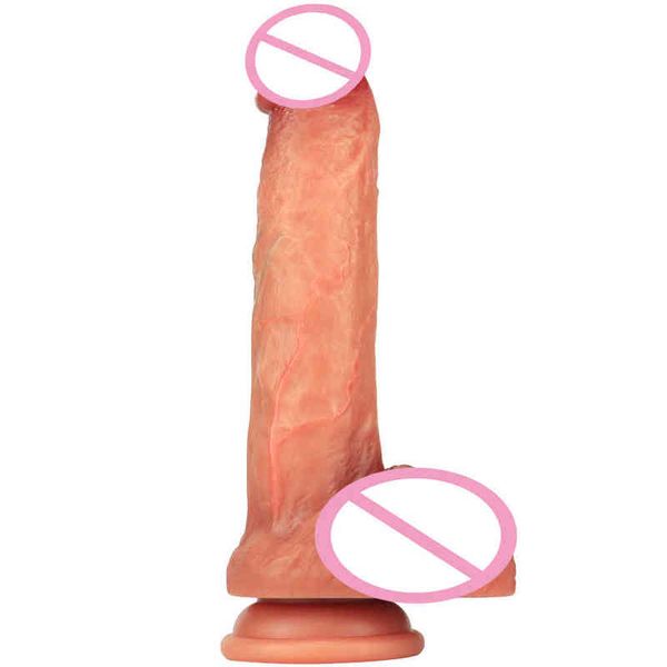 NXY Dildo Giocattoli anali Zhenyanggen No 3 Gel di silice liquido Make up Pene Super simulazione Spessa Falsi prodotti del sesso per adulti Femmina 0225