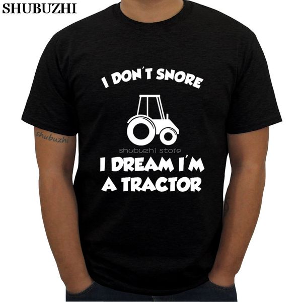 

i don't snore i dream i'm a tractor premium shubuzhi summer fashion brand tees sbz5614 sport hooded sweatshirt hoodie men t shirt