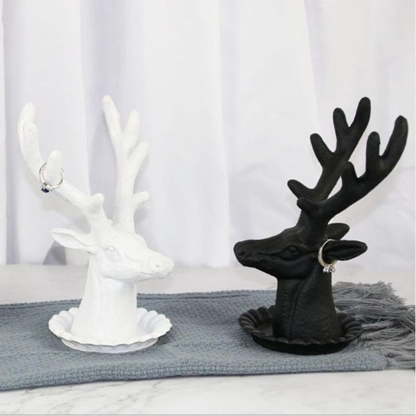 

necklace earring deer stand display fashion jewelry show rack display jewellery for seller exhibition high quality, Pink;blue