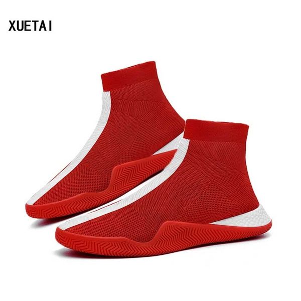 

mens fashion socks shoes man sneakers male flying run walk casual shoes footwear black white red masculino zapatillas hombre 201009