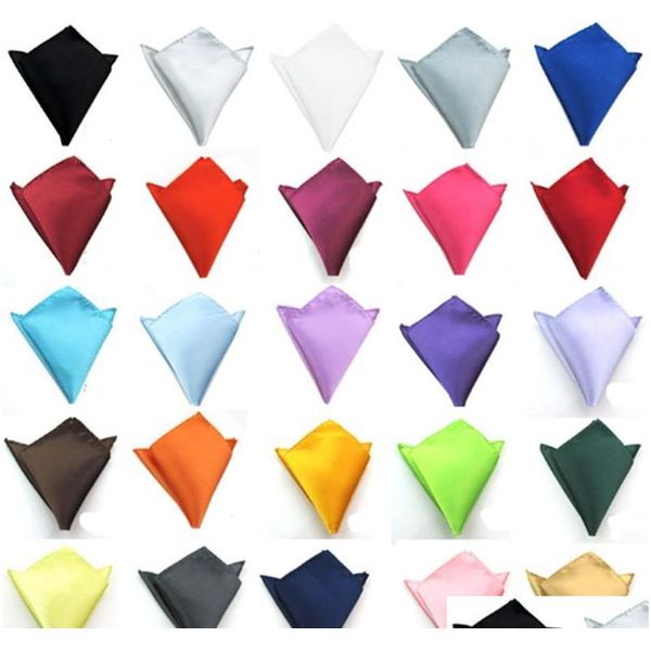 

square handkerchiefs solid color male gentleman hankie party supplies man handkerchief hand towel for banquet wedding suit dress 0bdev, White