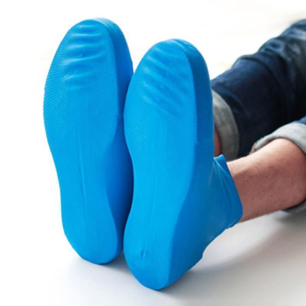

newly anti-slip latex shoe covers reusable waterproof rain boot overshoes shoes cla881