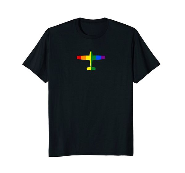 

t-shirt fashion men fashion design lgbt rainbow airplane t-shirt homme tee suit sport hooded sweatshirt hoodie