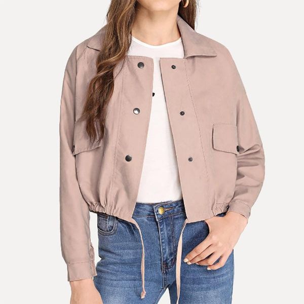 

feitong ropa mujer jackets winter autumn 2020 solid coat elegant thick warm fashion outerwear streetwear jackets #920, Black;brown