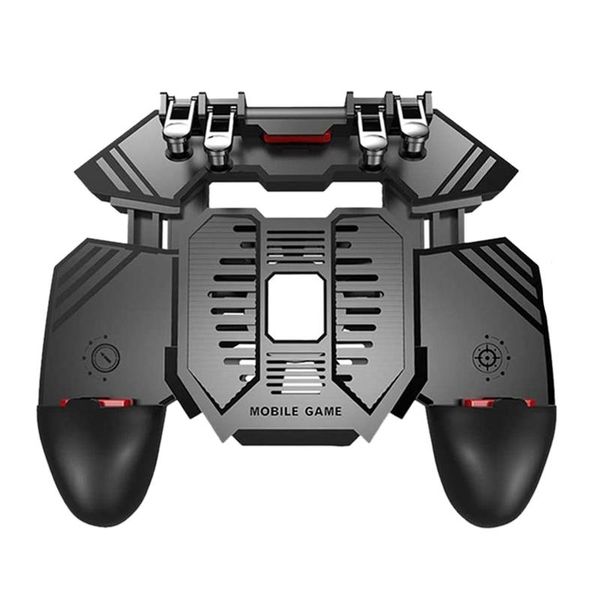 

ak77 4 triggers [6 finger operation] mobile game controller shooter trigger cooling fan power bank game joystick 3 in1