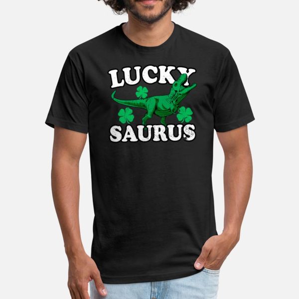

luckysaurus ирландский динозавр t-рекс забавный подарок для t shirt crewneck kawaii последние tracksuit толстовка толстовка