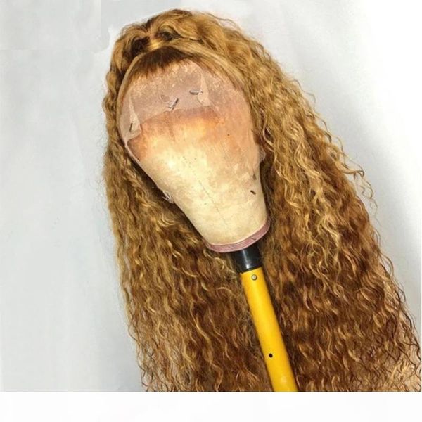

mongolian bouncy curly blonde 13x6 lace front human hair wigs with baby hair full lace wigs for black women natural hairline