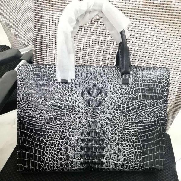 

2021 male tote genuine portable leather coded password lock shoulder bags z083