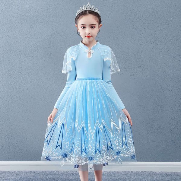 

new winter 2020 autumn ice snow and aisha princs skirt for little girl gnsy, Red;yellow