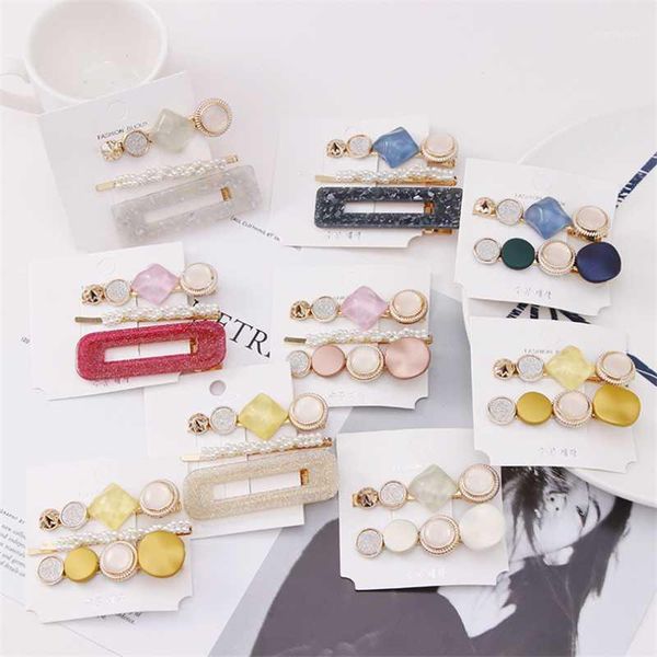 

10set/lot pearl hair clips pins hairgrip for girls acrylic hair barrettes party fashion jewelry accessories headwear1, Slivery;white