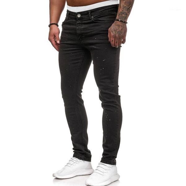 

men's jeans men casual 2021 ripped destroyed hip hop hole brand 1, Blue