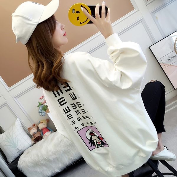 

3asw3 sister albln early autumn new plus plus size women's loose slimming fat mm early sweatersweater sweater trendy 200kg 2020, Black