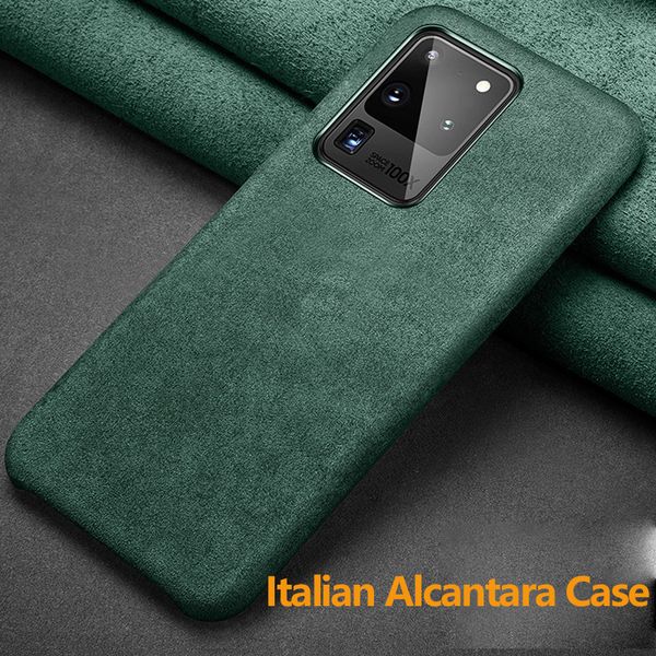

italian alcantara case galaxy ultra s20 plus luxury business leather phone cases for samsung s20+