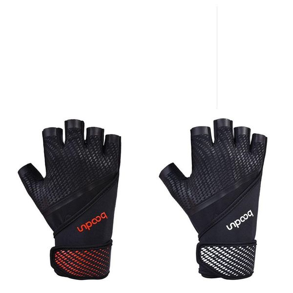 Фитнес-перчатки The Treifting Glove для спортивных запястья Ремни Crossfit Обучение бодибилдинг штангу Банглбелл Фитнес-оборудование Q0107