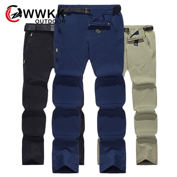 

wwkk man waterproof softshell outdoor trousers fishing sports camping cycling travel hiking pants pantalon tactico, Black;green