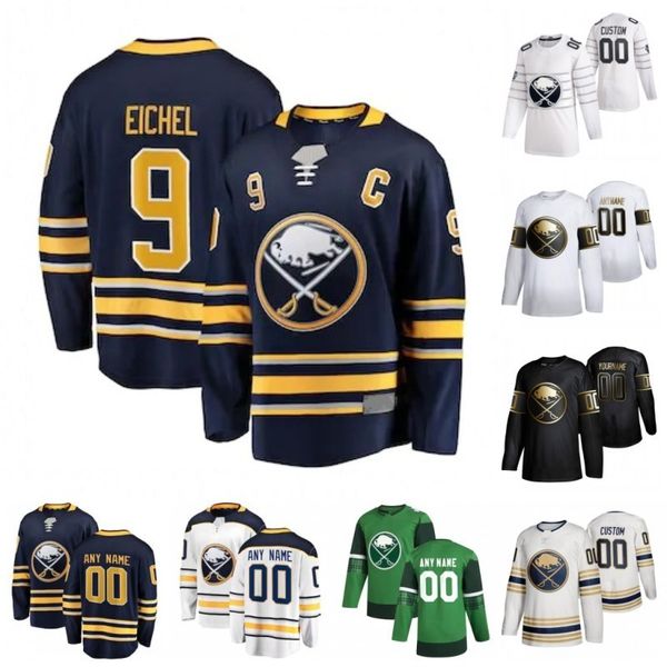

custom men women youth hockey jerseys jack eichel michael frolik matt moulson jimmy vesey zemgus girgensons rasmus dahlin stitched, Black;red