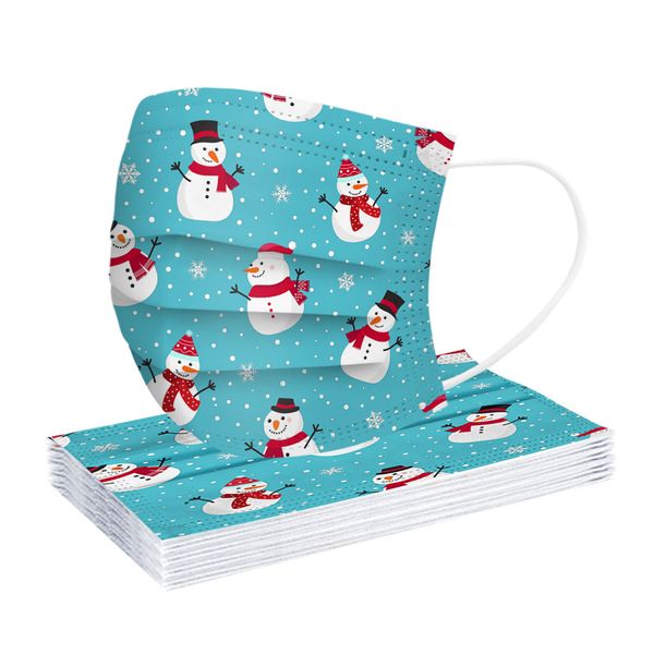 

mask masks new 4% printed disposable christmas 10pc girls non woven earloops face cover mascara maszk