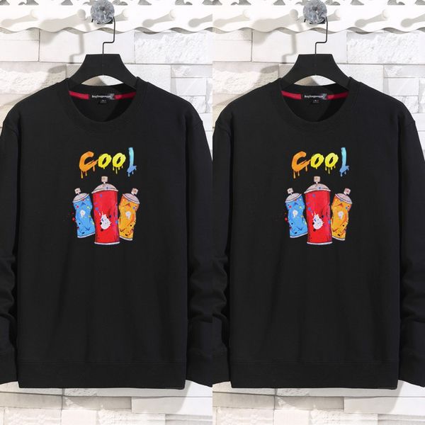 

большого размером свитер мужской шея top свободный осенний стиль пуловер пуловер pullovercoat pulloverfattening увеличение спортивной случай, Black