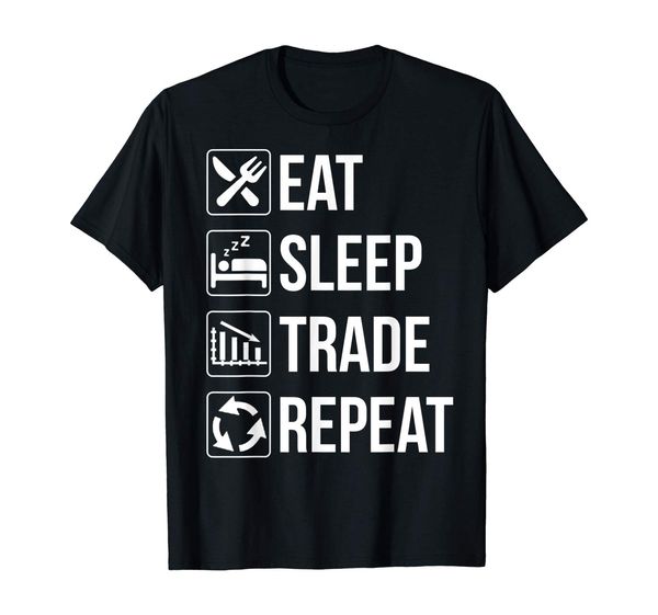 

смешной trading eat sleep trade повторного балахона дизайнеры футболка толстовка