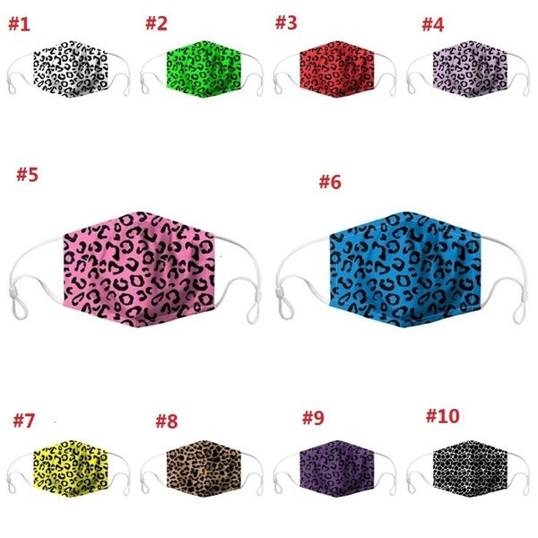 

printing print digital adjustable ear color leopard hanging cotton dust mask can place pm2.5 filter t3i5900