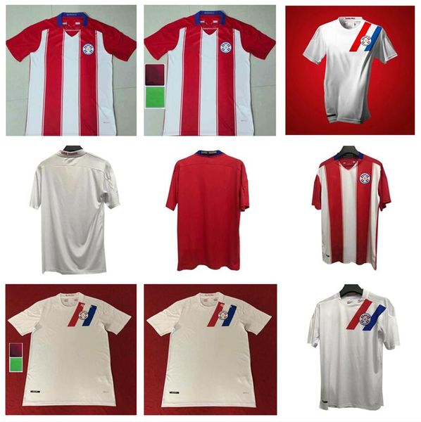 

2021 paraguay national team mens soccer jerseys new home red away white football shirt short sleeve camisetas de futebol, Black;yellow