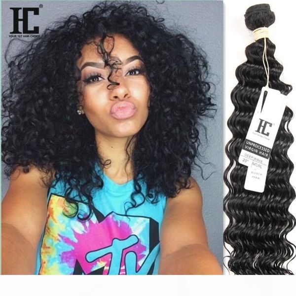 

brazilian deep wave virgin hair unprocessed brazilian virgin hair curly human hair extensions brazilian deep wave, Black