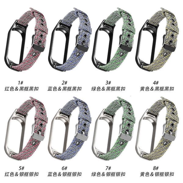 

metal frame fashion suitable for bracelet 5 strap canvas patternbgt