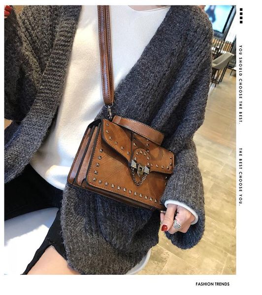 

bagail small women bags vintage flap bags fashion female shoulder bag pu messenger bag