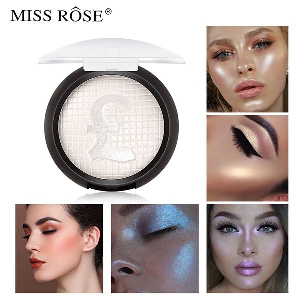 

brand miss rose europe makeup highlighter facial palette 5 colors glow face contour bronzer powder lasting cosmetic 0242