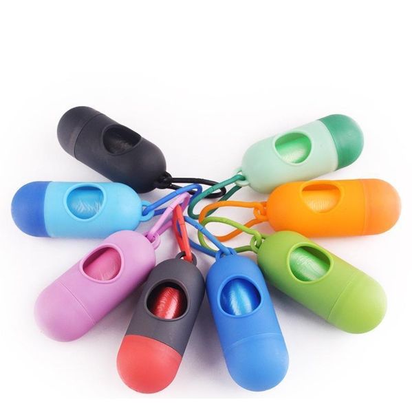 

pet dog dispenser garbage case included pick up waste poop bags dog pet supplies household cleaning tool 8 colors jllbub mx_home