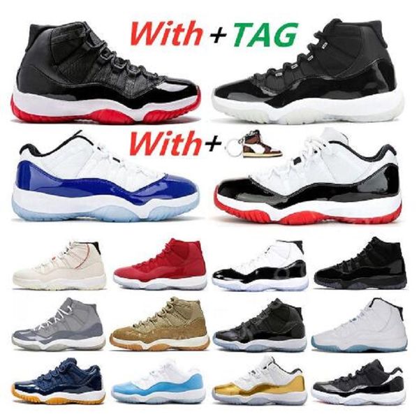 

with box 2021 high sneakers mens basketball shoes 11s gray white snake skin gym sneakers for men shoe low trainers size us7-us13