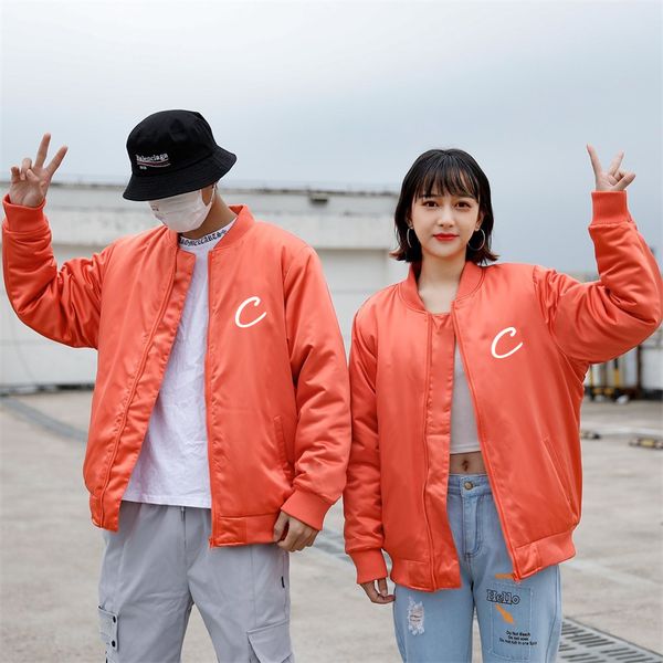 

parkas women men down jackets cotton-padded outerwear womens coats baseball jackets embroidery letter pattern mens, Black;brown