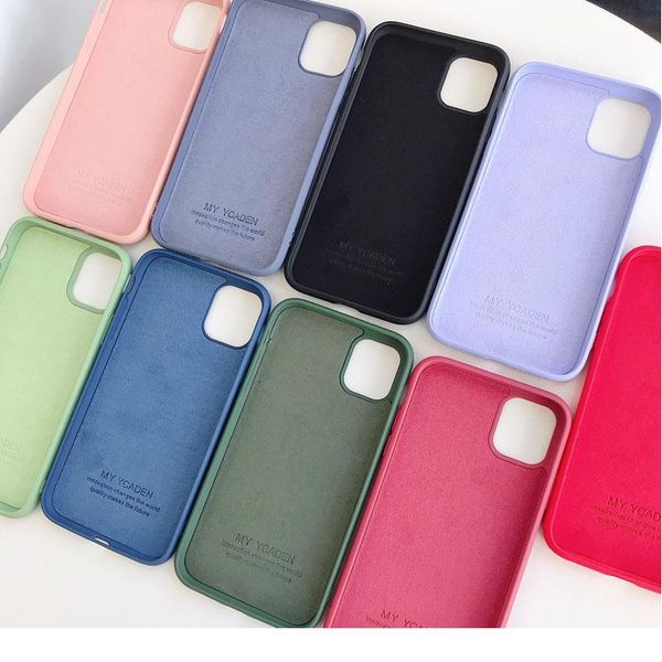 

original liquid sile phone case for iphone 11 pro xr xs x max 6 6s 7 8 plus se2 soft rubb wmtjao