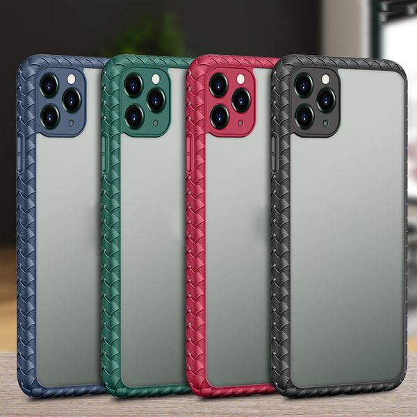 New Limpar Phone Case para iPhone 12 Pro Max TPU PC 2 em 1 contra a queda Capa para iPhone 11 Pro Casos Max