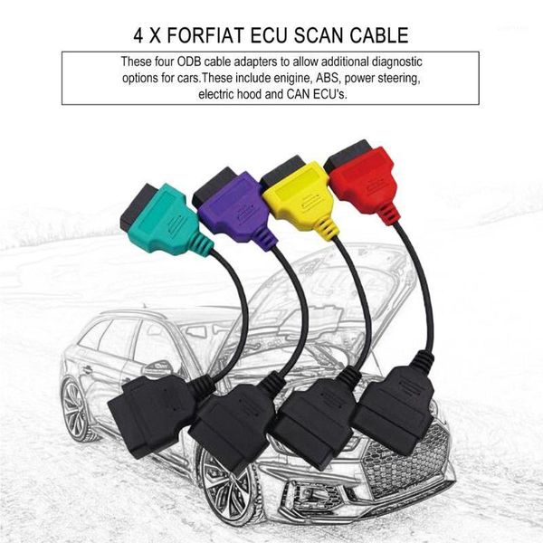 

4pcs obd2 for ecu scan diagnostic cables multiecuscan adapter bundle fiatecuscan connector scanner car vehicle repairing1