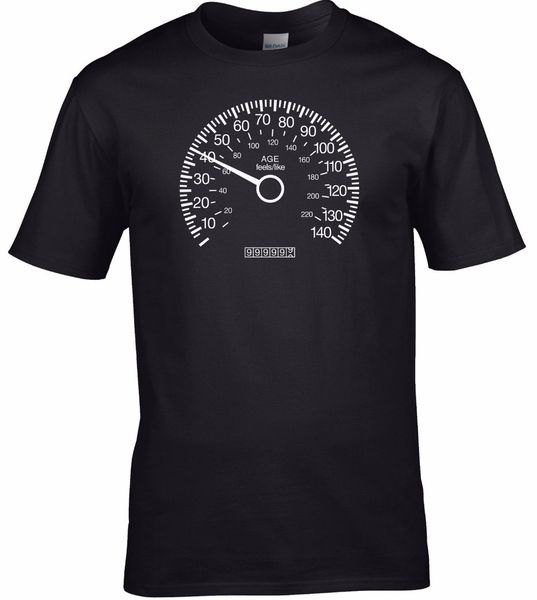 

sport new summer printed pop cotton man tee men's speedometer 40th birthday/fathers day gift t-shirt funny print tee shirts