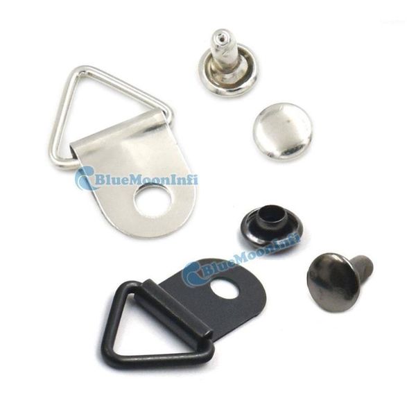 

50 pcs 10mm riangles ring picture frame hanger fasteners with cap stud snap buttons u1