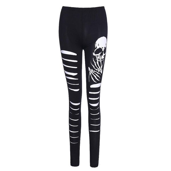 

gothic skull leggings women leggings thick black leggings goth mujer stretchy goth push up