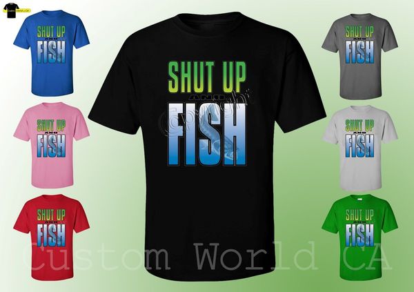 

men shut up and fish summer men's fashion tee,comfortable ,casual short sleeve gift print , hoodie designers t shirts sweatshirt