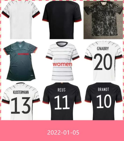

20 21 22 gnabry kroos soccer jersey 2021 2022 home werner brandt sane kimmich shirt national team away football uniforms, Black;yellow