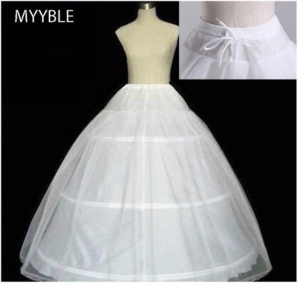 

myyly бесплатная доставка высококачественные белые 3 обруча на юбках кринолин складки для свадебного платья свадебное платье в st wmtvld