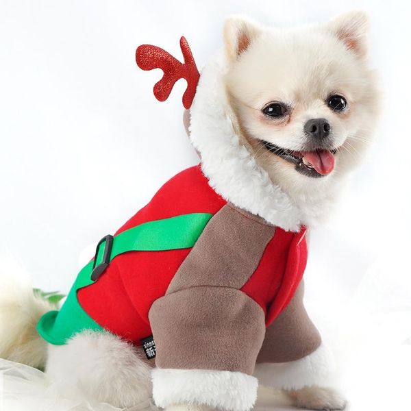 

dog christmas clothes costume pet coat for small dogs cats cute winter puppy kitten hoodie pet clothes pug chihuahu bbykms