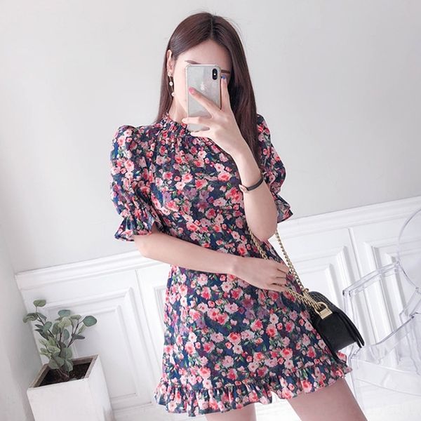 

6f5pu thin 2020 summer new summer hip celebrity show dress hip thin celebrity women's fashion print show skirt buttock skirt foyhh, Black;gray