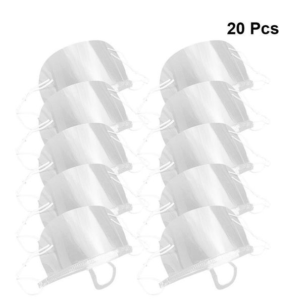 

transparent sanitary mouth mask plastic mouth shield antifog open mask with detachable chin support for restaurant l wmtfeh comb2010