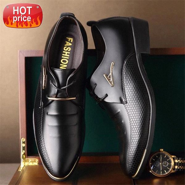 

fashion men's large size leather shoes size 48 #px5z