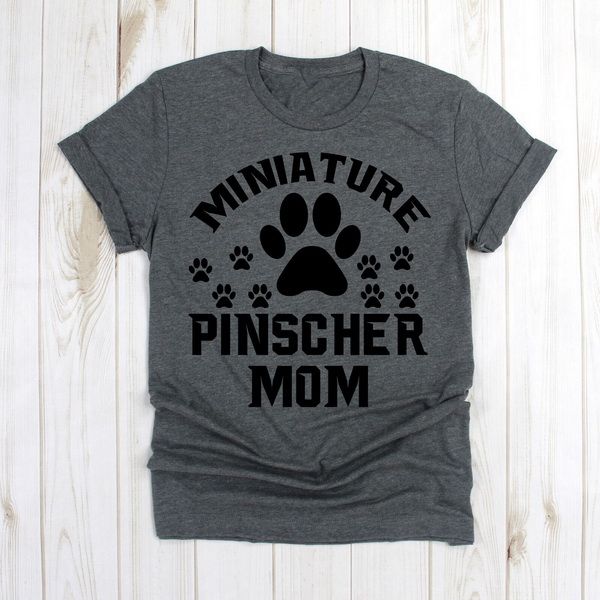 

dog mom tshirt - miniature pinscher mom shirt - miniature pinscher gift vintage graphic tee shirt sport hooded sweatshirt hoodie