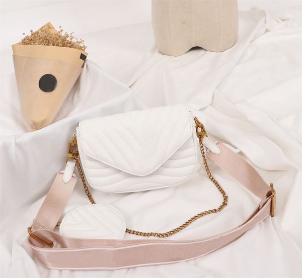 

2021 luxury designer marmont messenger hand bag with diamond lattice ripple buttons cross body fashion bags