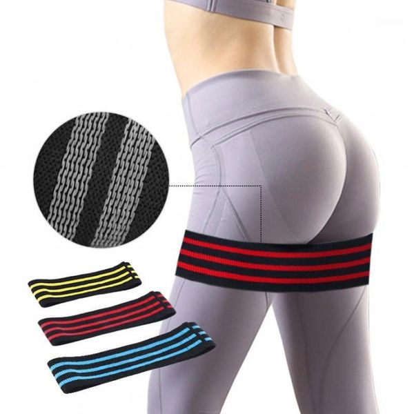 

resistance bands hip booty highly elastic exercise for thigh hips bridge fitness workout non slip rubber band1