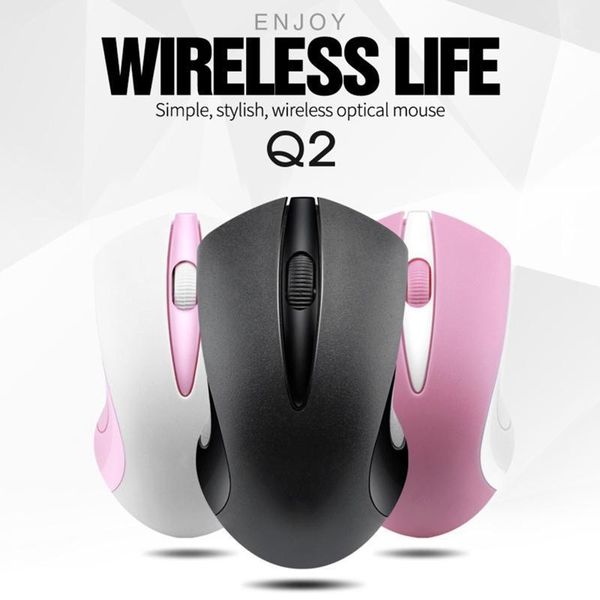 

1 set q2 1200dpi 2.4g wireless mouse silent mute usb rechargeable mice for lapnotebook pc computer1